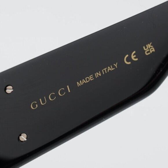 Gucci GG1950S 001 Sunglasses Black Shield Frame, Grey Lenses main image 5